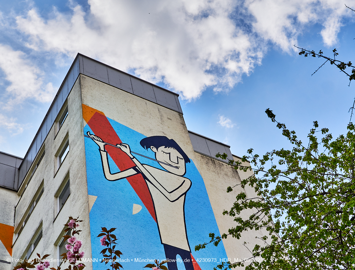 05.05.2023 - Graffiti am Karl-Marx-Ring 75 in Neuperlach